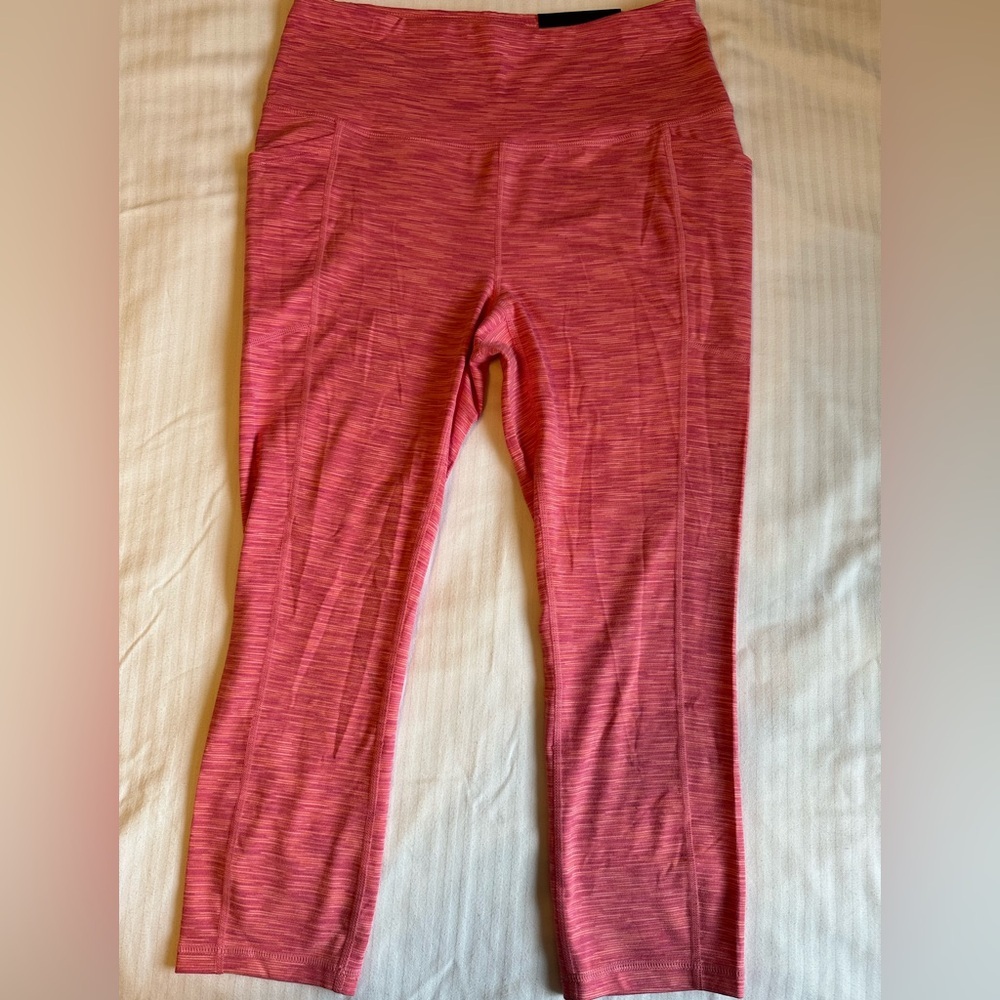 NWT RBX Active Pink Cropped High Waisted Leggings NWT